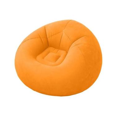 Imagem de Sofá Poltrona Puff Inflável Aveludado Conforto E Design - PONTO DO NER