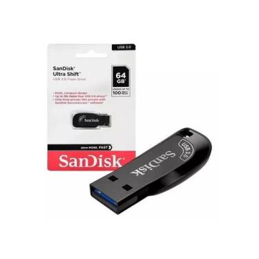 Imagem de Pen Drive SanDisk Ultra Shift Usb 3.0 Preto, 64GB