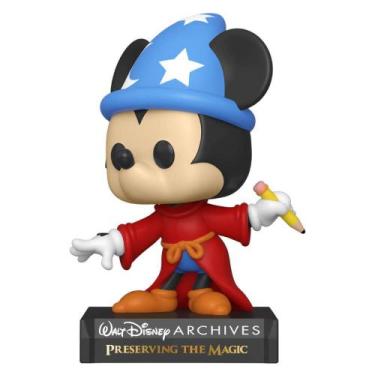 Imagem de Boneco Funko Pop Disney Mickey Mouse 799 Sorcerer Mickey Archives 50th