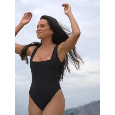 Imagem de Maiô Lua adversa - capitona, Preto quiosque, PP