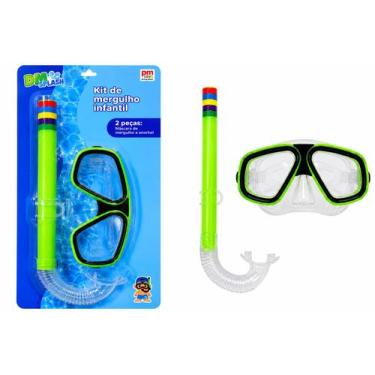 Imagem de Kit Mergulho piscina Infantil DM Toys com Máscara e Snorkel - - DM Spl