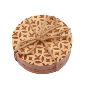 Imagem de Porta Copo Bambu 10Cm 4 Peças - Dynasty - FULLFIT