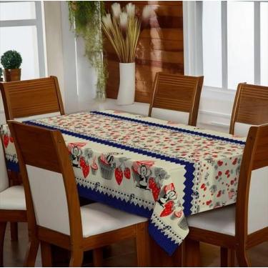 Imagem de Toallha de Mesa 4 Lugares CupCake Morango - 24106/3 v07 - Textil Giord