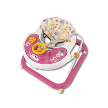 Imagem de Andador de Bebê Menina Musical Antiqueda Seguro Infantil Sonoro Suporta Até 13Kg
