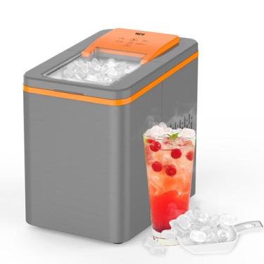 Imagem de Máquina de Gelo VECYS - 26lbs/24h - 1,8L - Cinza e Laranja
