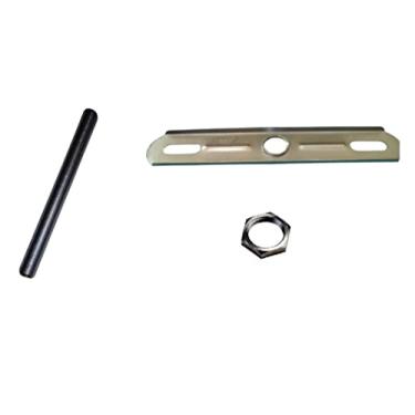 Imagem de KIT Contendo 10 TRAVESSAS FERRO COM ABA M10 + NIPLE 10CM + PORCA M10