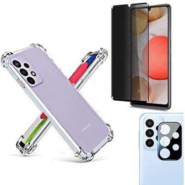 Imagem de Kit Capa Anti Impacto Compatível com Galaxy A13-4g + Película Privacidade + Película Câmera