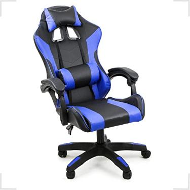 Imagem de Cadeira Gamer Stillus Robusta Reclinável Giratória Cores - Preto e azul