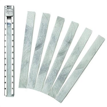 Imagem de Suporte de pedra de sabão plano da ALLY Tools com 7 canetas de pedra de sabão de qualidade profissional plana para soldar e soldar perfeitas para fazer marcas removíveis no aço, alumínio e ferro fundido