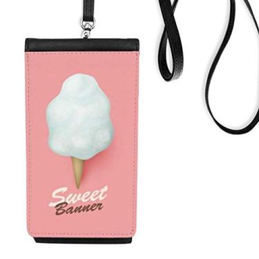 Imagem de Bolsa grande para celular com casquinhas de sorvete e picolés de sorvete, bolso preto