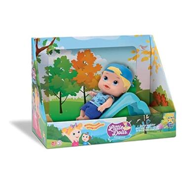 Imagem de Little Dolls Playground Escorregador Menino, DiverToys, Azul