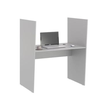 Imagem de Balcao de Atendimento 1 Lugar Mixer Cinza