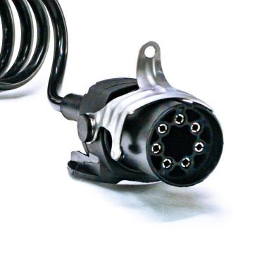 Imagem de Chicote Elétrico Cavalo Carreta com Freio Abs Ebs Rastreador 4,5mts Completo 7 Fios 2 Tomadas - Engatcar - 405971