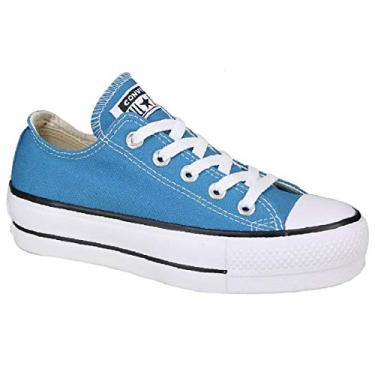 Imagem de Tênis Converse Chuck Taylor All Star Platform CT0963 - Unissex - Adultos - Casual - Branco - Plataforma - Caminhada - Verão