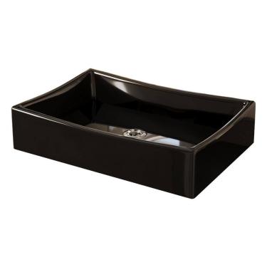 Imagem de Kit Cuba Dalla Preta com Valvula Cromada ABS