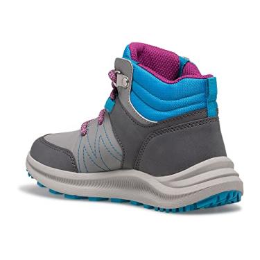 Imagem de Merrell Lock Waterproof Hiking Sneaker, Grey/Turq, 7 US Unisex Big Kid