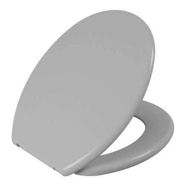 Imagem de Assento Sanitário Oval Anatômico Astra Cinza 2 TPJ/AS*CZ2