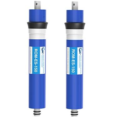 Imagem de Vegebe Filtro de membrana RO de 150 GPD 30,5 x 5 cm, substituição de elemento de membrana de osmose reversa, cabe sob a pia RO sistema purificador de filtragem de filtro de água potável, pacote com 2