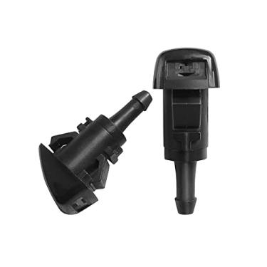 Imagem de AMFRNE 4805742AC Kit de bocal de pulverização de arruela de para-brisa com 2 furos compatível com Chrysler Dodge RAM Select Models, substituição direta para 58115, 5116079AA, 4805742AB, 5116079AB,