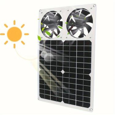 Imagem de Ventilador de exaustão de purificação de ar solar de 12 W para cozinha/banheiro