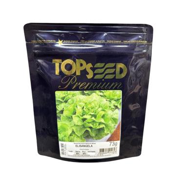 Imagem de 2.000 Sementes Importadas Alface Lisa Elisangela Peletizada Topseed Premium