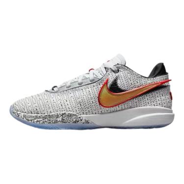 Imagem de Nike Lebron 20 XX T nis de basquete masculino, Branco/Met lico dourado e preto, 17