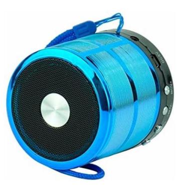 Imagem de Mini Caixa De Som Bluetooth Fm Micro Sd USB Auxiliar Top - Altomex, Az