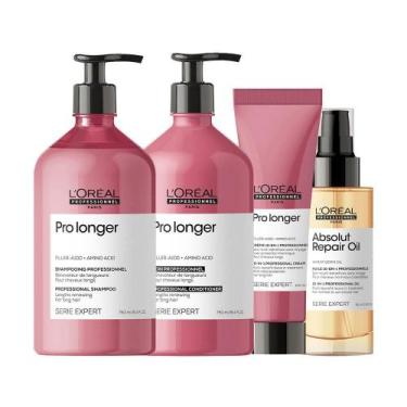 Imagem de Kit L'Oréal Pro Serie Exp Pro Longer - Sh E Cond E Lv E Óleo - Loreal 