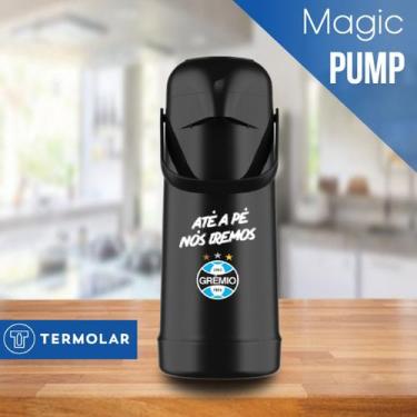 Imagem de Garrafa Térmica 1 Litro Magic Pump Gremio Termolar Chá Café