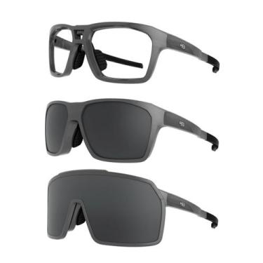 Imagem de Óculos De Sol Hb Presto Clip On Graphene/black Preto Cinza - Hot Butte
