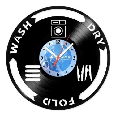 Imagem de Relógio De Parede Disco Vinil Diversos - Lavar Secar Dobrar - VDI-067 