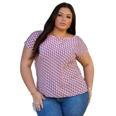 Imagem de Blusa social decote canoa aberturas laterais crepe georgette sem elast