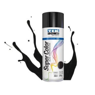 Imagem de Tinta spray preto brilhante - Tekbond