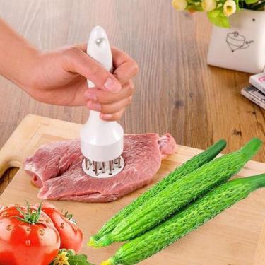 Imagem de Amaciador De Carnes E Bife Batedor Manual Inox - Bc Bora Colega Shop