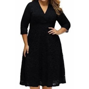 Imagem de Vestido Renda Plus Size Festa Madrinha Noite Batizado - ShoopWeb, XXG