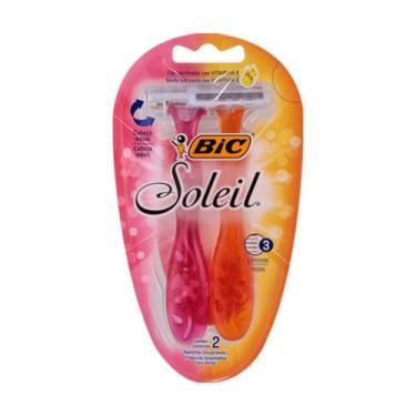 Imagem de Aparelho De Barbear Bic Soleil Laranja E Rosa 2 Und