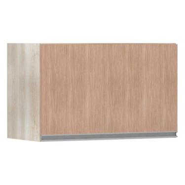 Imagem de Armário Basculante 60cm 1 Porta Lis Legno Crema C/Cumaru - LUCIANE MÓV