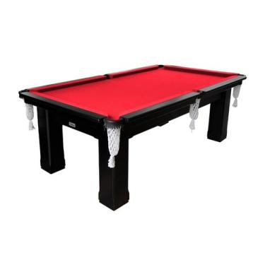 Imagem de Mesa de Sinuca - 2,20x1,18 - Nelson Bilhares, Vermelho