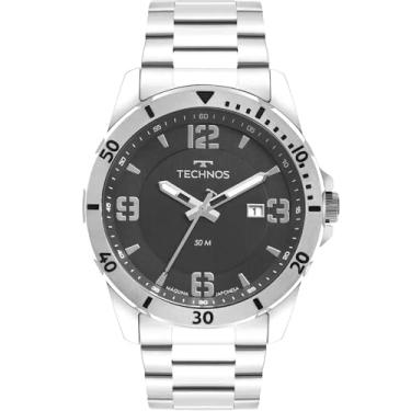 Imagem de Relógio Masculino Technos Analógico Prata Militar 2115MYN/1A Calendário