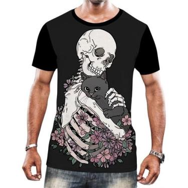 Imagem de Camisa Camiseta Arte Tumblr Esqueletos Caveira Ossos Moda 1 - Enjoy Sh