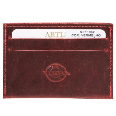 Imagem de Carteira para CNH e Cartões em Couro Artlux 962, Vermelho