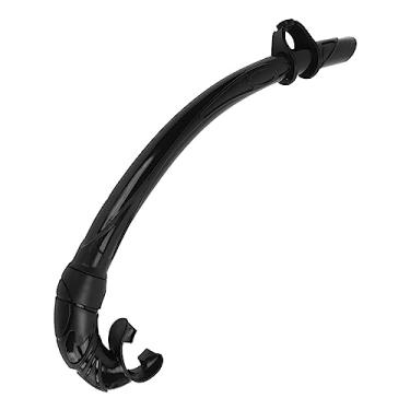 Imagem de Snorkel de Mergulho, Snorkel de Respiração Fácil Em Pvc, Tubo de Mergulho Seco Com Bocal Confortável para Mergulho Livre (Preto)