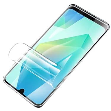Imagem de LXEEOLX [Pacote com 2 protetores de tela de hidrogel para Samsung Galaxy A06, protetor de tela de TPU flexível não quebrável de alta sensibilidade [sem bolhas] (vidro não temperado)