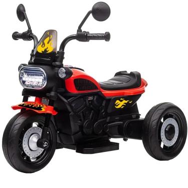 Imagem de Moto Elétrica Infantil 3 Rodas 6V Freeway King BX Vermelho BEL