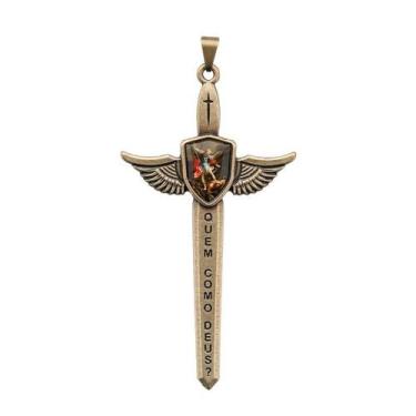 Imagem de Pingente Espada Quaresma de São Miguel - 7,8 cm - Dom Sagrado