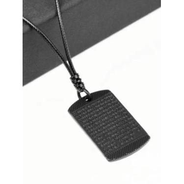 Imagem de Colar Masculino Fone De Ouvido Preto Martelo Thor Cruz  São Jorge Ajus