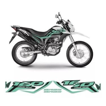 Imagem de Kit Adesivos Carenagem Honda Nxr 160 Bros Verde Preto - Resitank