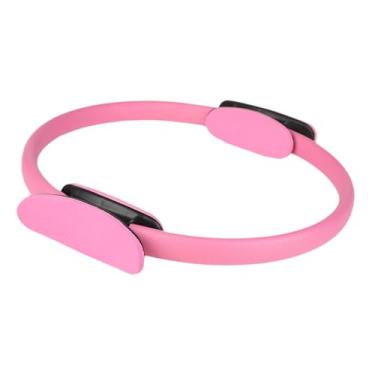 Imagem de Colaxi Equipamento de anel de fitness Pilates Exercício de acessórios práticos Círculo de exercício de treinamento principal para treino de ioga escultura em, Rosa