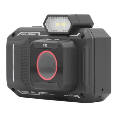 Imagem de Câmera Digital de 65 MP, Webcam Com Zoom Digital 4K 65 MP HD 18X, Tela LCD de 2,88 Polegadas, Vários Filtros, Foco Automático, Câmera de Vlogging Anti-vibração para (Preto)