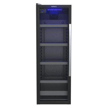 Imagem de Cervejeira Blue Light 200 Preto Fosco Porta Invertida - Venax, 220V